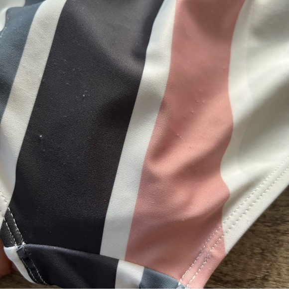 Nani Swimwear. Womens neutral color one piece swimsuit. Size medium. - Picture 6 of 14